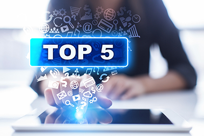 Top 5 graphic for top 5 reasons to work at Compass Legal Services.